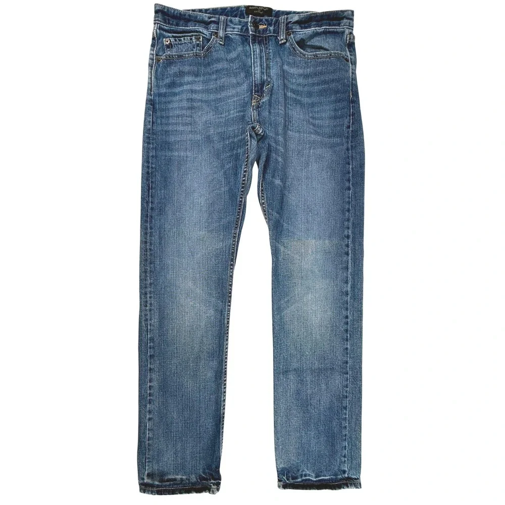 Banana Republic Slim Straight Jeans Medium Wash Denim 100% Cotton Mens 32x32